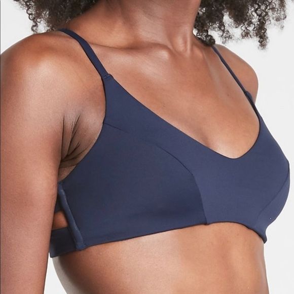 Athleta Swim Athletatriangle Bikini Top Extra Large Dress Blue Ddd